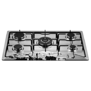 5 Burners Stainless Steel Natural Built In GasStove