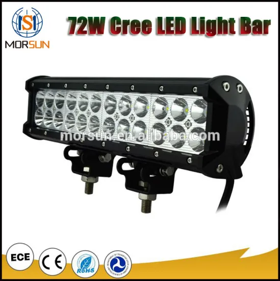72w car work light roof top light bar