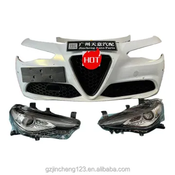 Auto Complete Front Bumper Kit for Alfa Romeo Giulia - OE 50547915 156117400 156117402 50547916