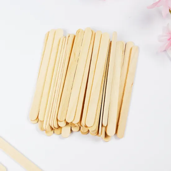 Hot Selling Eco-Friendly White Birch Wood Ice Cream Sticks for Disposable Display