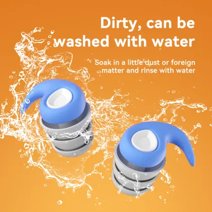 ES600 Nano Silicone Noise Cancelling Waterproof Earplugs for Adults and Children