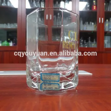 Custom Gold Decal 280ml Square Whiskey Glasses