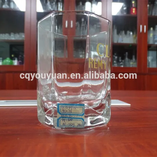 Custom Gold Decal 280ml Square Whiskey Glasses