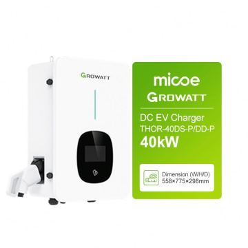 Growatt CCS Type 2 80A RFID CE Smart DC EC 40kW Electric Fast Charging Pile