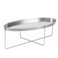 round stainless steel seating trays coffee table