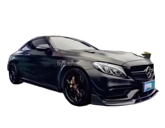 Hot Sale BS Carbon Front Lip Splitter for W205 C63 Saloon Coupe