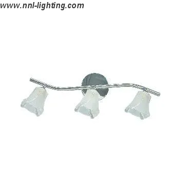 3-Light Chrome Finish Track Bar Fixture