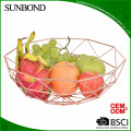 decorative brass wire fruit basket with net cover