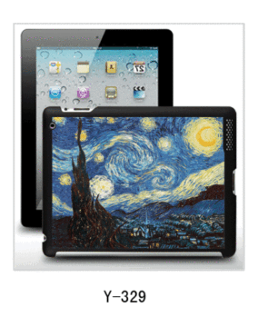 Arte foto Ipad2/3/4 Case con foto 3d, pc caso, gomma rivestiti, più colori disponibili