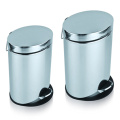 Oval Stainless Steel Trash Can