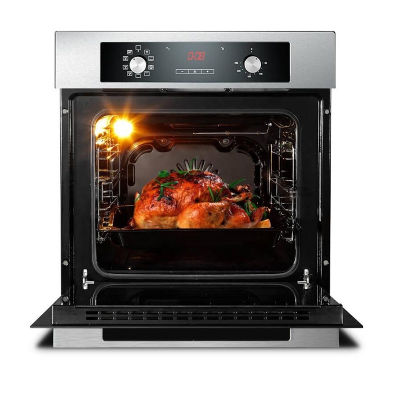 60L gas + electric oven temperature controller timer Hot Air Circulation rottiserie chicken oven pizza oven