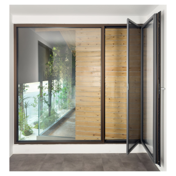 Triple Glazed Aluminum Tilt and Turn Windows for Energy Saving Building with Simple Design