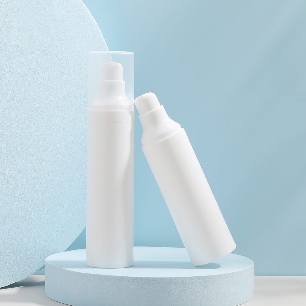 Wholesale Frosted White Airless Bottles for Travel Lotion