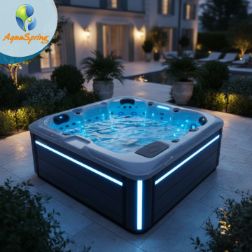 Massage Spa Outdoor Garden 6 Person Hot Tub