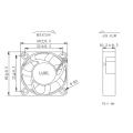 Servidor 40x10 Fan de DC A5 Chemicals