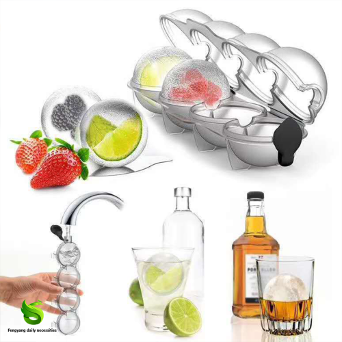 Four-Hole Ice Puck Mold for Daily Necessities