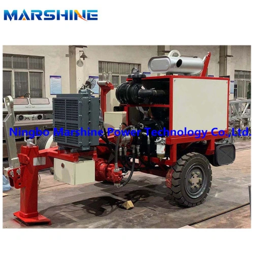 50kN stringing puller machine hydraulic cable puller China ...
