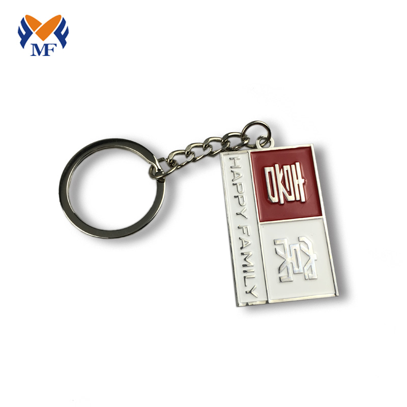 Personalized metal name keychains with customized logo