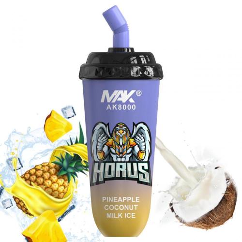 Лучшие продаваемые Mak Ak8000 Puffs Vape Clorkberry Ice