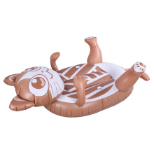 Gato grande PVC flota animal inflable piscina flotante