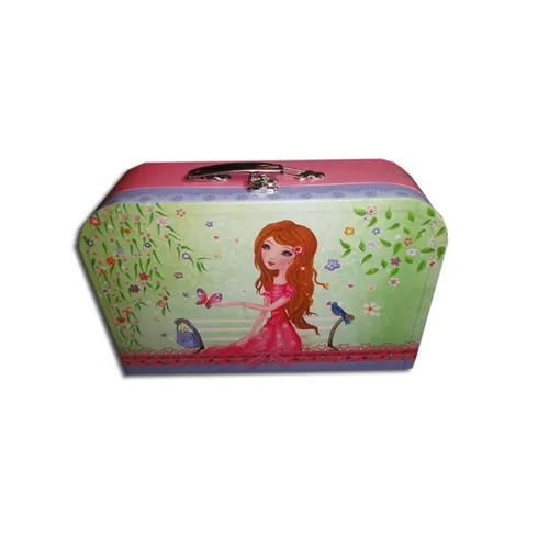 Sexy Girl Sweet Cardboard Suitcase Case