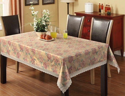 Lace Wave Edge Tablecloth