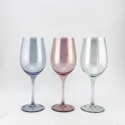 spray color wine glass Plating Wine Glass set