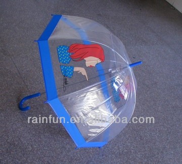 Chinese manufacturer pvc kids umbrellas kids bubble umbrellas
