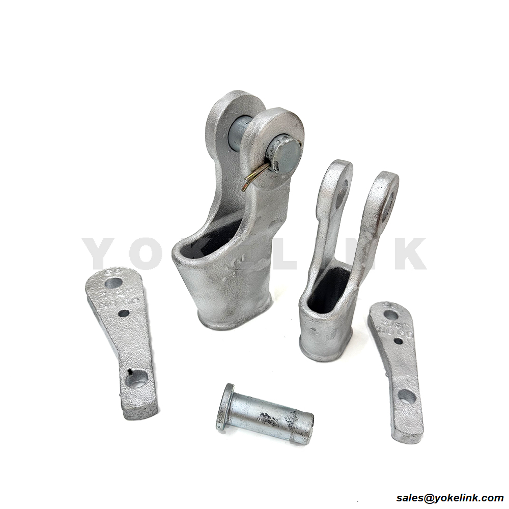 Otevřená klínová objímka z vysokopevnostní oceli litá 1`` se šroubovým kolíkem