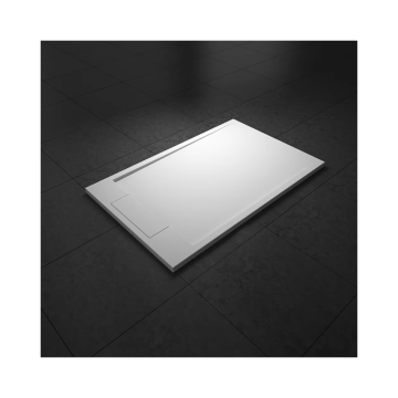 White Slate Artificial Stone Free-Standing Shower Tray
