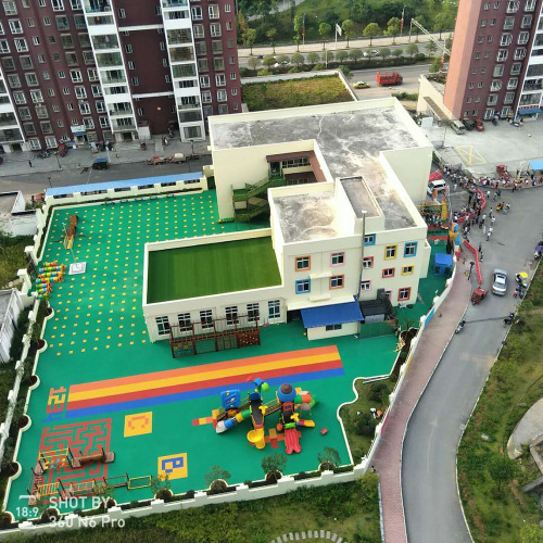 outdoor Kindergarten court tiles