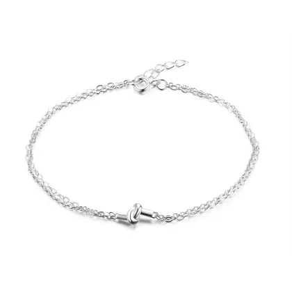Wholesale 925 silver interest knot bracelet jewelry