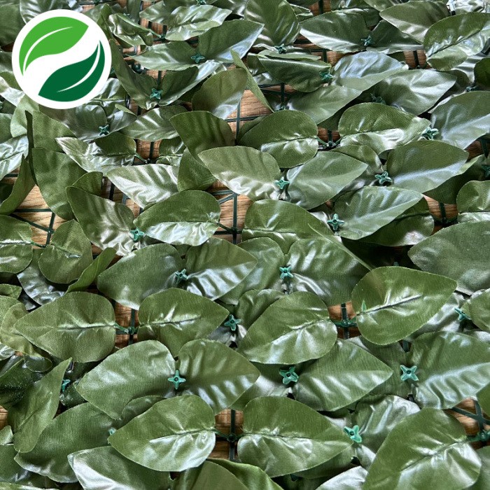 Spliced simulated peach leaves