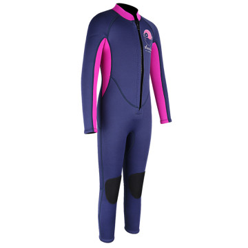 सीस्किन 3 मिमी लड़कियों रंगीन सामने ज़िप wetsuits