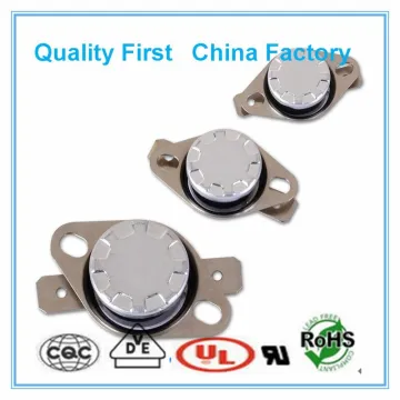 Top selling manual reset movable flange KSD301 bimetal thermostat for home appliance