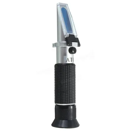 Handheld Milk Concentration Refractometer - 0-20% Milk Protein Tester (Pure Aluminium)
