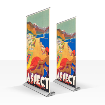 Hot Sale Aluminium Roll-Up Banner with Teardrop Base: Premium Advertising Display Stand