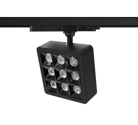 35W Adjustable Square COB Wall Washer Track Light - Factory Direct Sales with 5 Year Warranty
