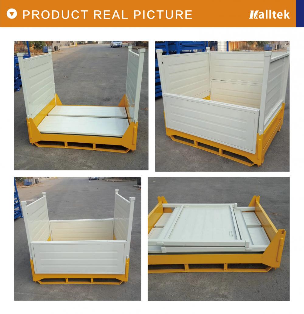 Wholesale OEM industrial folding large metal Materail Bin