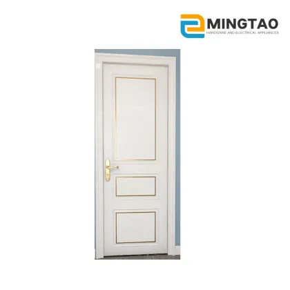 White Matte Natural Solid Wood Bedroom Door