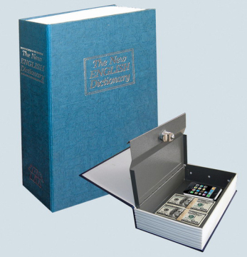 Small Dictionary Book Safe with Zinc-alloy Lock