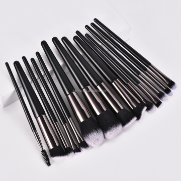 Branded Luxury 14-Piece Beauty Cosmetics Make-Up Brush Set in Sleek Black