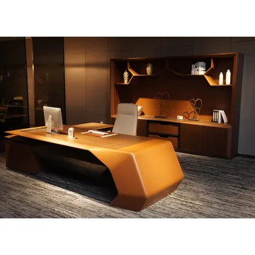 Luxury Wood Office Bookshelf Cabinet