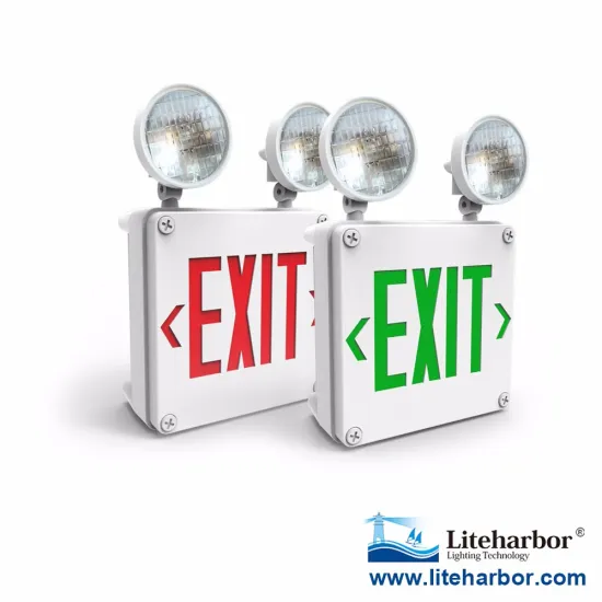 2-Year Warranty Optional Emergency Heads Exit & Emergency Light Combo