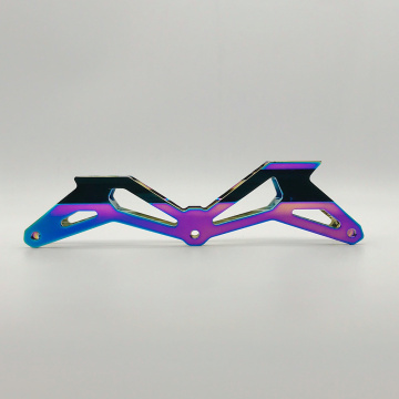 Professional Inline Skate Chassis - Rainbow Aluminum Alloy 3x125mm