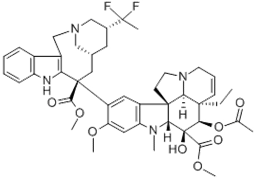 Aspidospermidine-3-carboxylicacid,4-(acetyloxy)-6,7-didehydro-15-[(2R,4R,6S,8S)-4-(1,1-difluoroethyl)-1,3,4,5,6,7,8,9-octahydro-8-(methoxycarbonyl)-2,6-methano-2H-azecino[4,3-b]indol-8-yl]-3-hydroxy-16-methoxy-1-methyl-,methyl ester,( 57276147,2b,3b,4b,5a