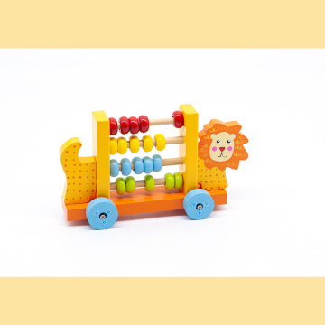 Conjunto de brinquedos sensoriais de madeira, padrão de animal de brinquedo de madeira