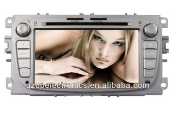 all functions dashboard 7" car DVD player for Ford focus 2008 with gps bluetooth TV steering control
