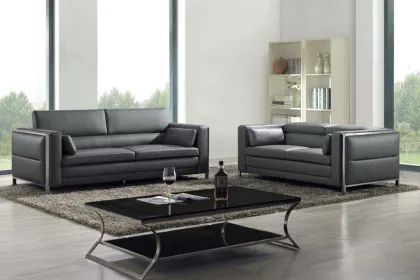 Leather Sofa Double Match