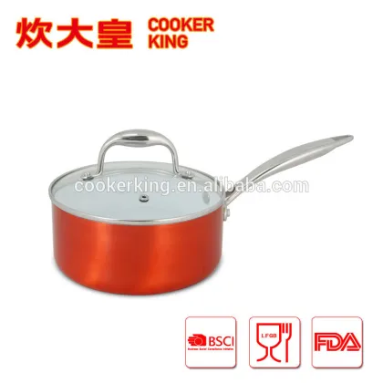 2015 Aluminum ceramic pot with lid ceramic pot